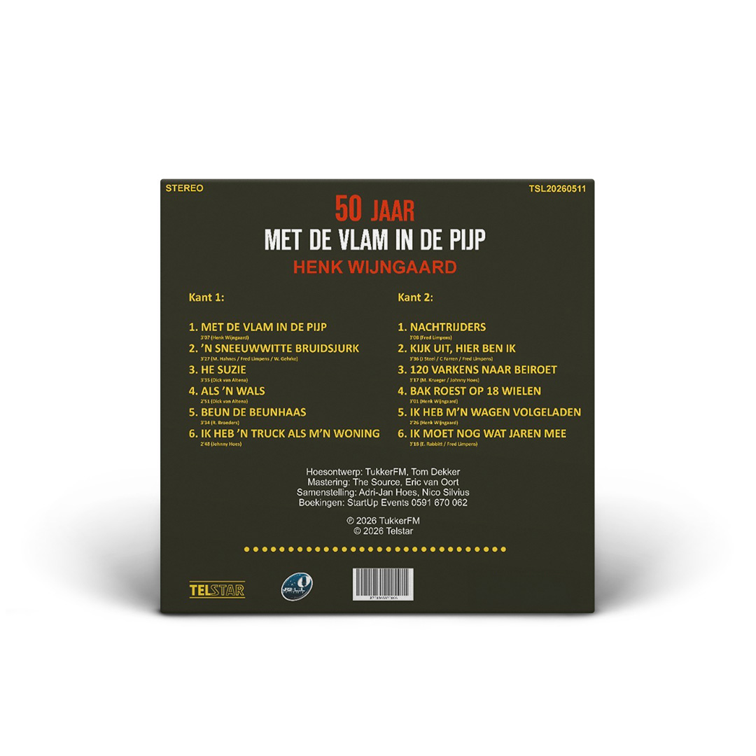 LP Henk Wijngaard - 50 jaar Met de vlam in de pijp - Afbeelding 2